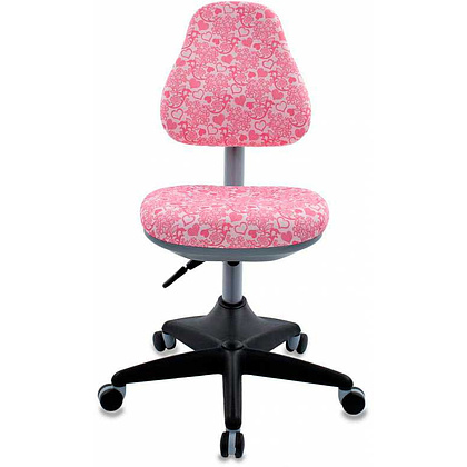Кресло "Бюрократ KD-2", ткань, пластик, розовый  - 4