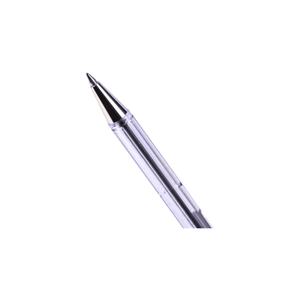 Ручка шариковая "ВК 77", 0.7 мм, прозрачный, стерж. черный - 6