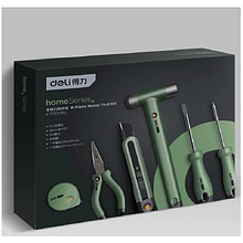 Набор ручного инструмента Deli HS EHT0006L, 6 предметов, Soft Touch, зеленый