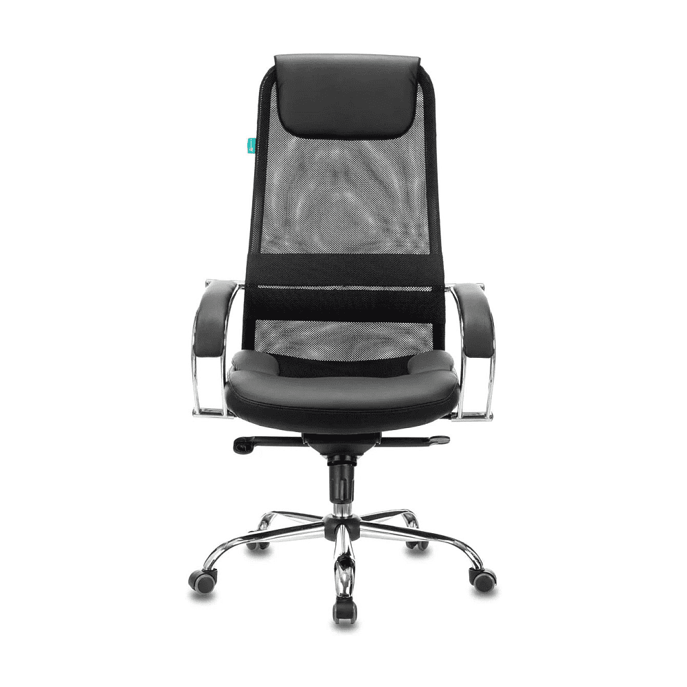 Кресло для руководителя Бюрократ "CH-609SL", экокожа, сетка, металл, черный - 7