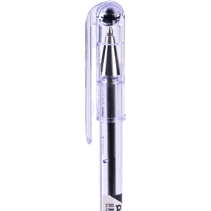 Ручка шариковая "ВК 77", 0.7 мм, прозрачный, стерж. черный - 4