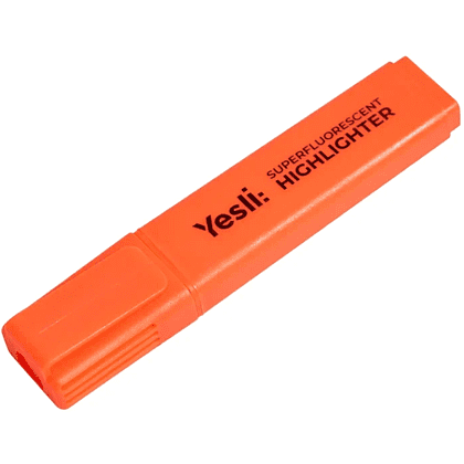 Маркер текстовый "Yesli:", оранжевый