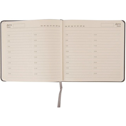 Ежедневник недатированный "Scotty", A5, 150х150 мм, 272 страницы, серый - 2