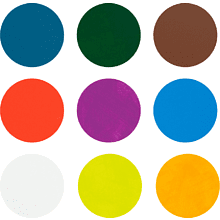 Краска акриловая матовая "Декола тропики", набор 9 цветов, 20 мл, банки