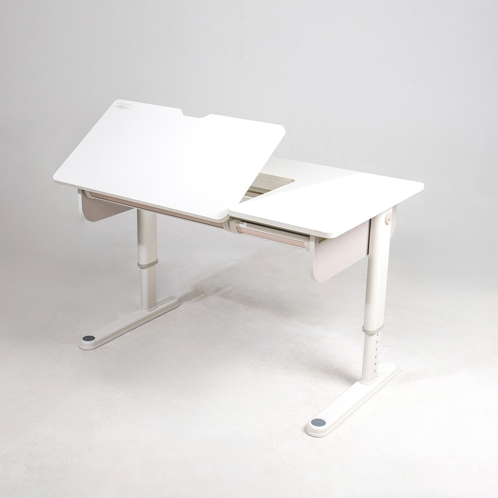 Комплект Ergosmart ученический Caravel: стол регулируемый Caravel, полка с подставкой для книг Wooden space - 7