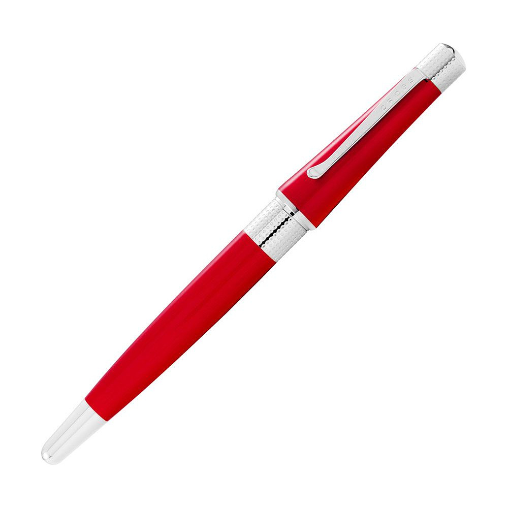 Ручка перьевая "Cross Beverly Translucent Red Lacquer", M, красный, серебристый, патрон черный - 3