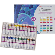 Краски акриловые "Сонет", 24 цвета, 18 мл, тубы