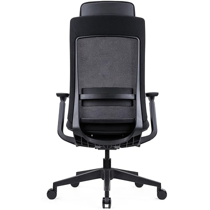 Кресло компьютерное SitZone E-VL002A, сетка, ткань, пластик, черный - 5