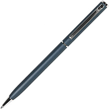 Ручка шариковая автоматическая "Slim 1100", 1.0 мм, сизый, серебристый, стерж. синий