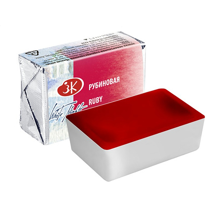 Краски акварельные "Белые ночи", 323 рубиновая, кювета