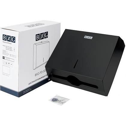 Диспенсер BXG-PD-5003B для полотенец листовых, металл, черный, матовый - 2