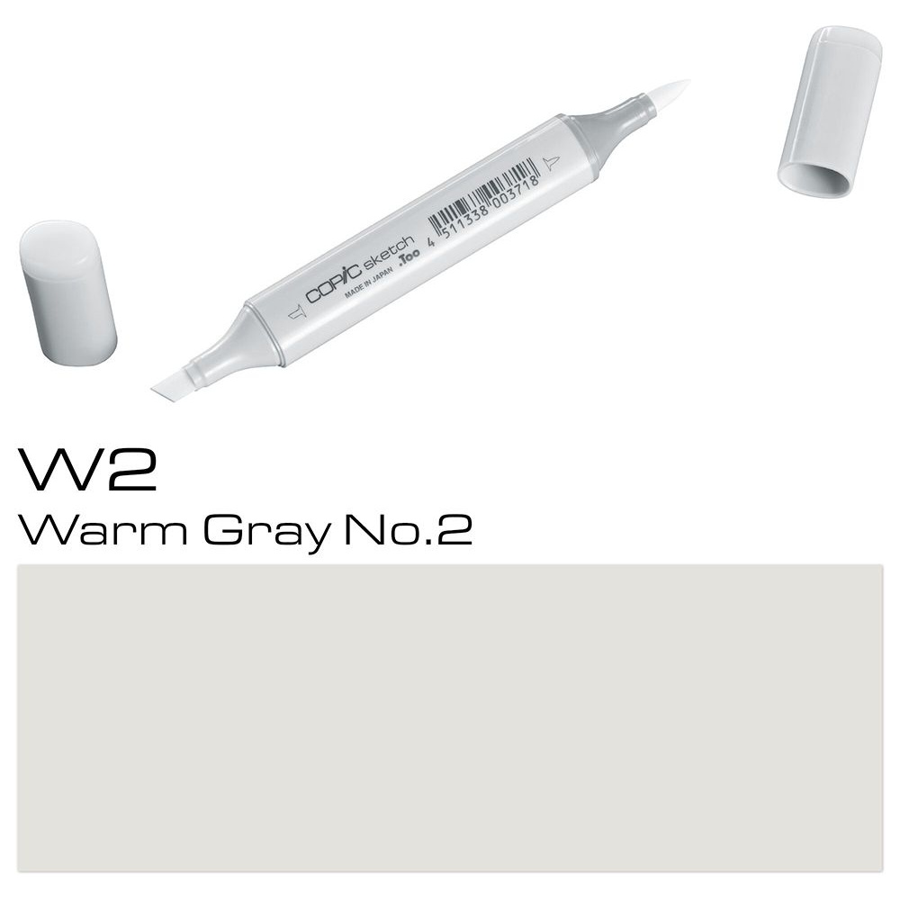 Маркер перманентный "Copic Sketch", W-2 теплый серый №2