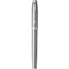 Ручка перьевая Parker "IM Essential F319 Brushed Metal CT", F, серебристый, патрон синий - 3