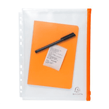 Папка-конверт на молнии "Exactive",  А4, прозрачный