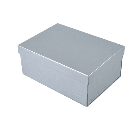 Коробка подарочная картонная, 223х308х95 мм, серебро