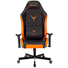 Кресло игровое "Knight Explore", экокожа, металл, черный, оранжевый - 2
