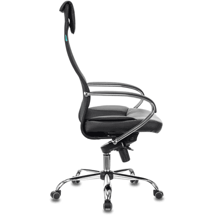 Кресло для руководителя Бюрократ "CH-609SL", экокожа, сетка, металл, черный - 2