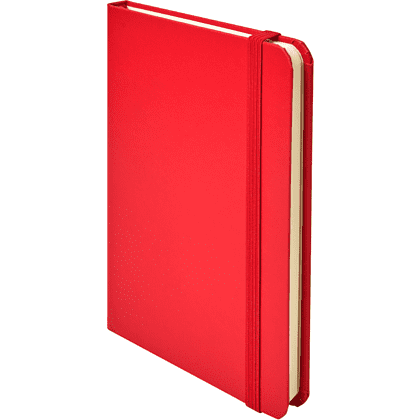 Блокнот "1818-16", А5, 96 листов, на резинке, красный - 2
