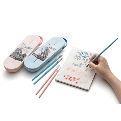 Набор кистей для рисования "Himi Little Bird", синтетика, 8 шт - 8