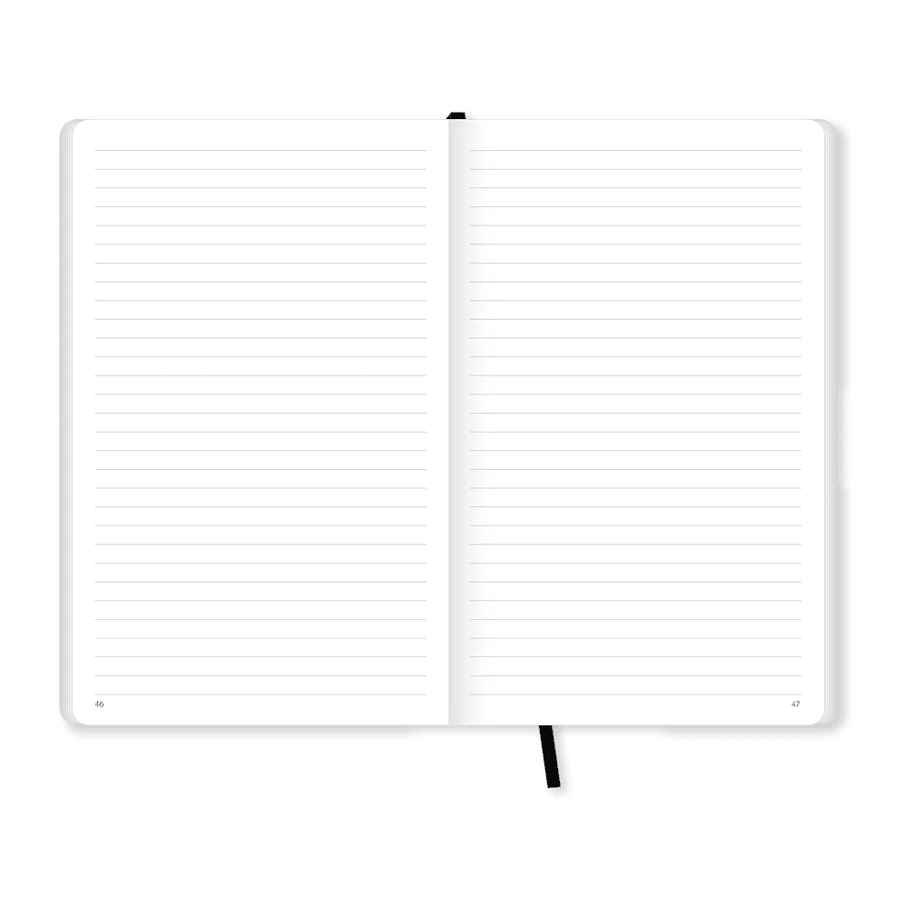 Блокнот "Wool & cotton", А5, 96 листов, линейка, черный - 3