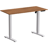 Стол с электроприводом WellDesk Basic 1200x675х18 белый/дуб стирлинг (9191460+9197777)