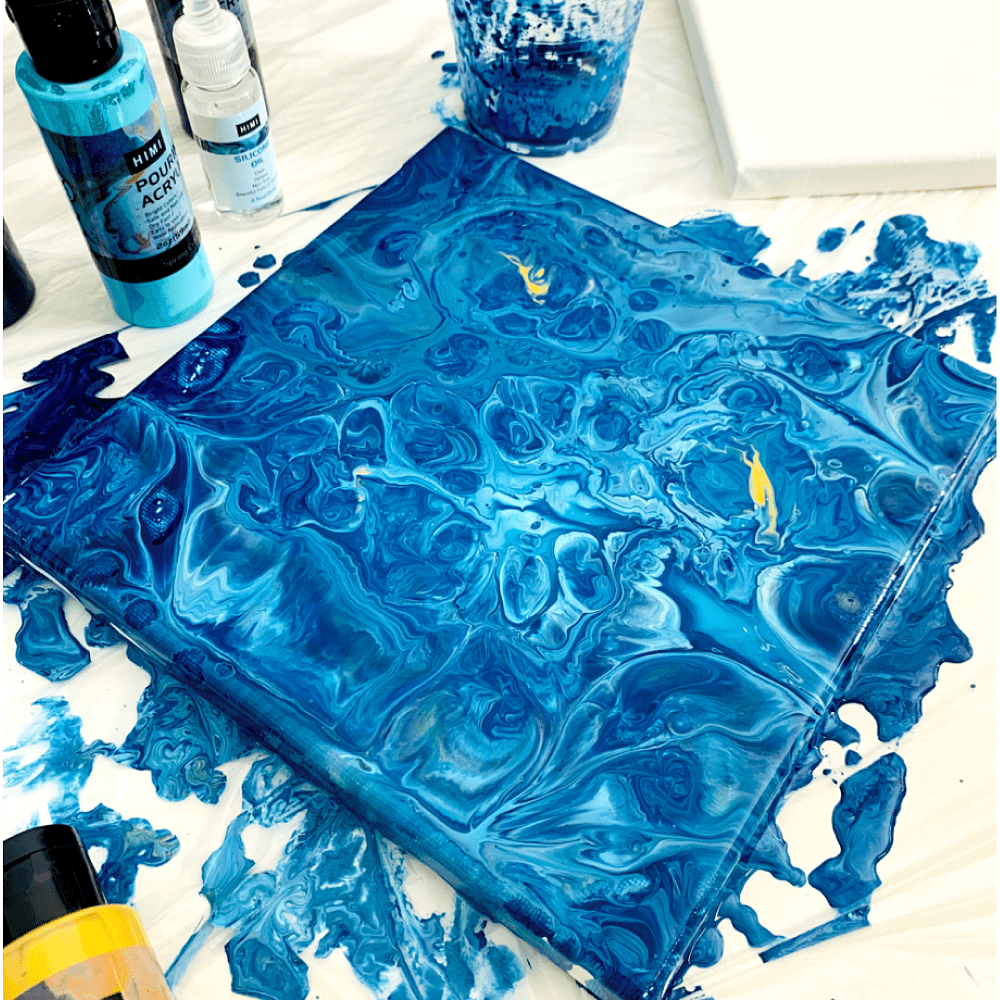 Краски акриловые для пуринга "HIMI", цвета вселенной, набор из 4 цветов, бутылки - 3