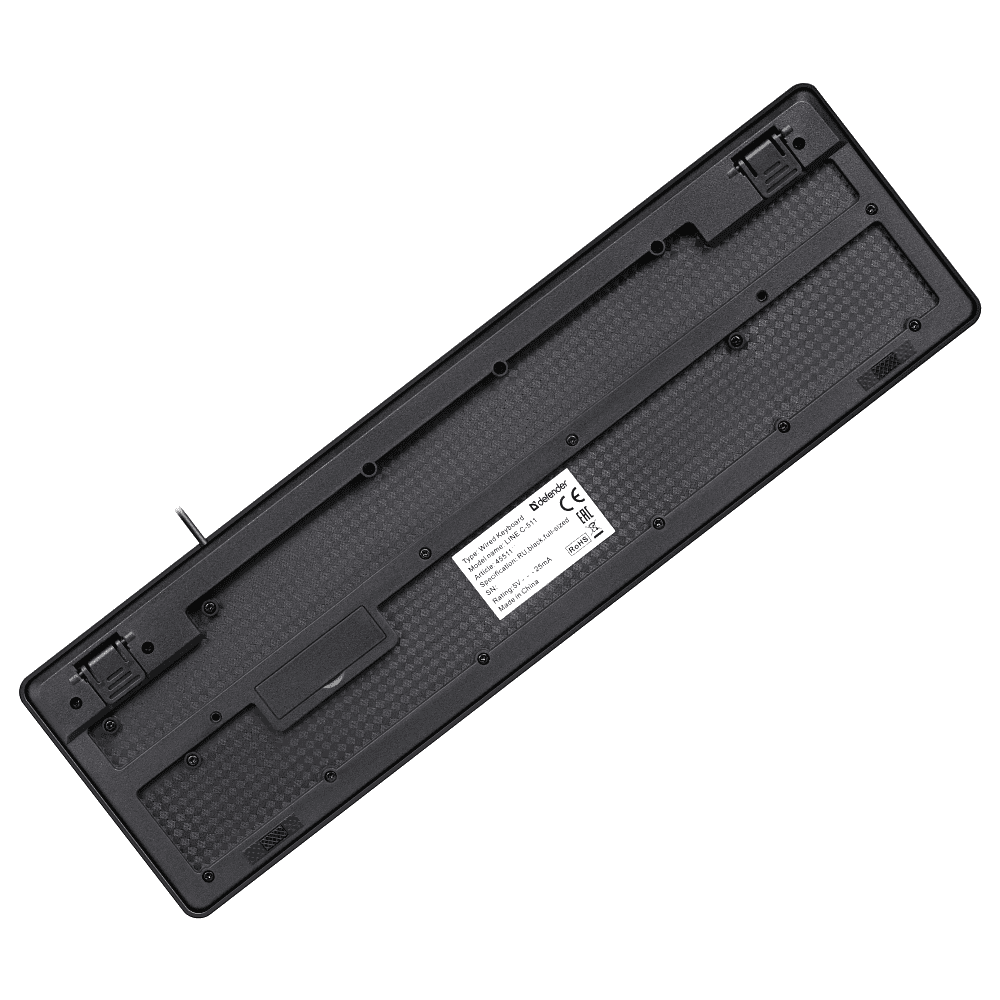 Клавиатура + мышь Defender "Line C-511", проводная, черный - 2