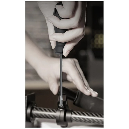 Набор отверток Deli HS HT1004, 4 шт. (PH1х100,PH2х150,SL5х100, SL6х150), Soft Touch, черный - 5