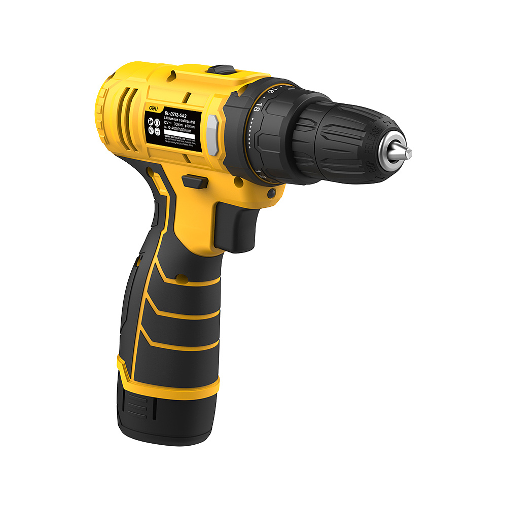 Аккумуляторная дрель-шуруповерт Deli YS EDL-DZ12-5A2 12 В, 30 Нм, 1 АКБ, 2 Ач, кейс - 5