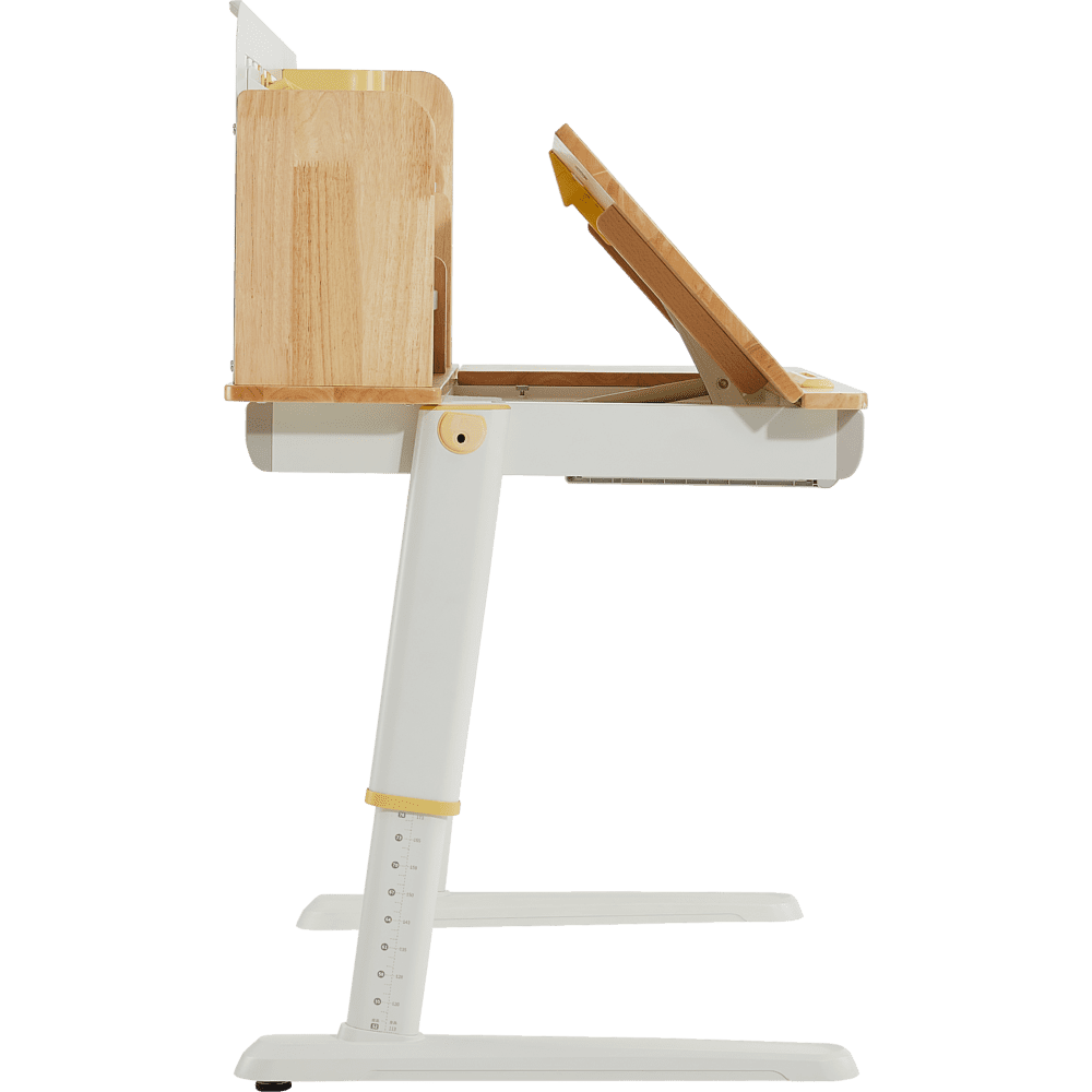 Стол Ergosmart регулируемый Galleon, 1200х700х(520-760) мм, гевея, с книжной полкой - 19