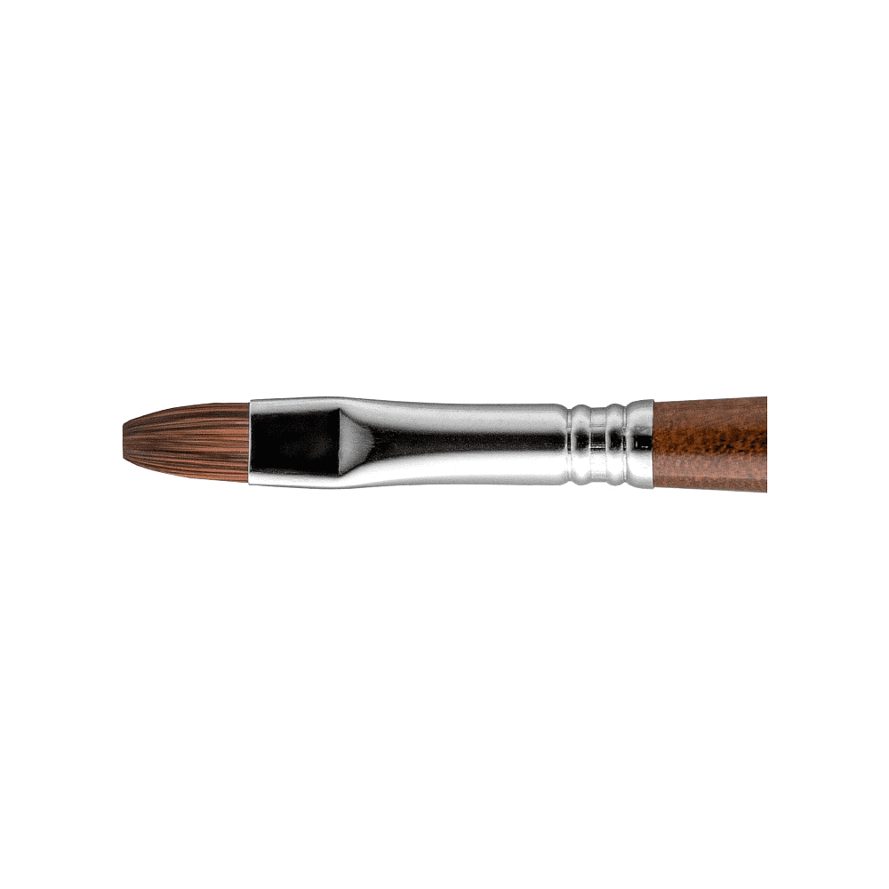 Кисть "Escoda Versatil Brush L/H", синтетика, темно-коричневый, плоская, №10 - 2