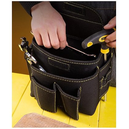 Сумка для инструментов поясная Deli YS EDL-P4, 220х140х200 мм, ткань Oxford, черный - 4