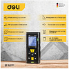 Дальномер лазерный Deli YS EDL4170, 100 м, желтый, черный - 3