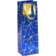 Пакет бумажный подарочный "Premium. Blue night", 12.5x9.5x38 см