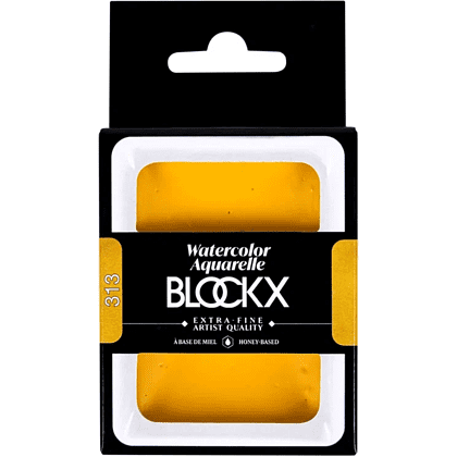 Краски акварельные "Blockx. Giant pan", 313 основной желтый, 18 мл., кювета