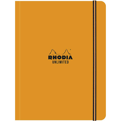 Блокнот "Rhodia Unlimited", А5+, 60 листов, клетка, оранжевый