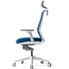Кресло для руководителя BESTUHL "J1", сетка, ткань, пластик, голубой, -50% - 3