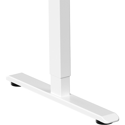 Стол с электроприводом WellDesk Prime 1300x675х18 белый/дуб термо черно-коричневый (9191462+9178193) - 9