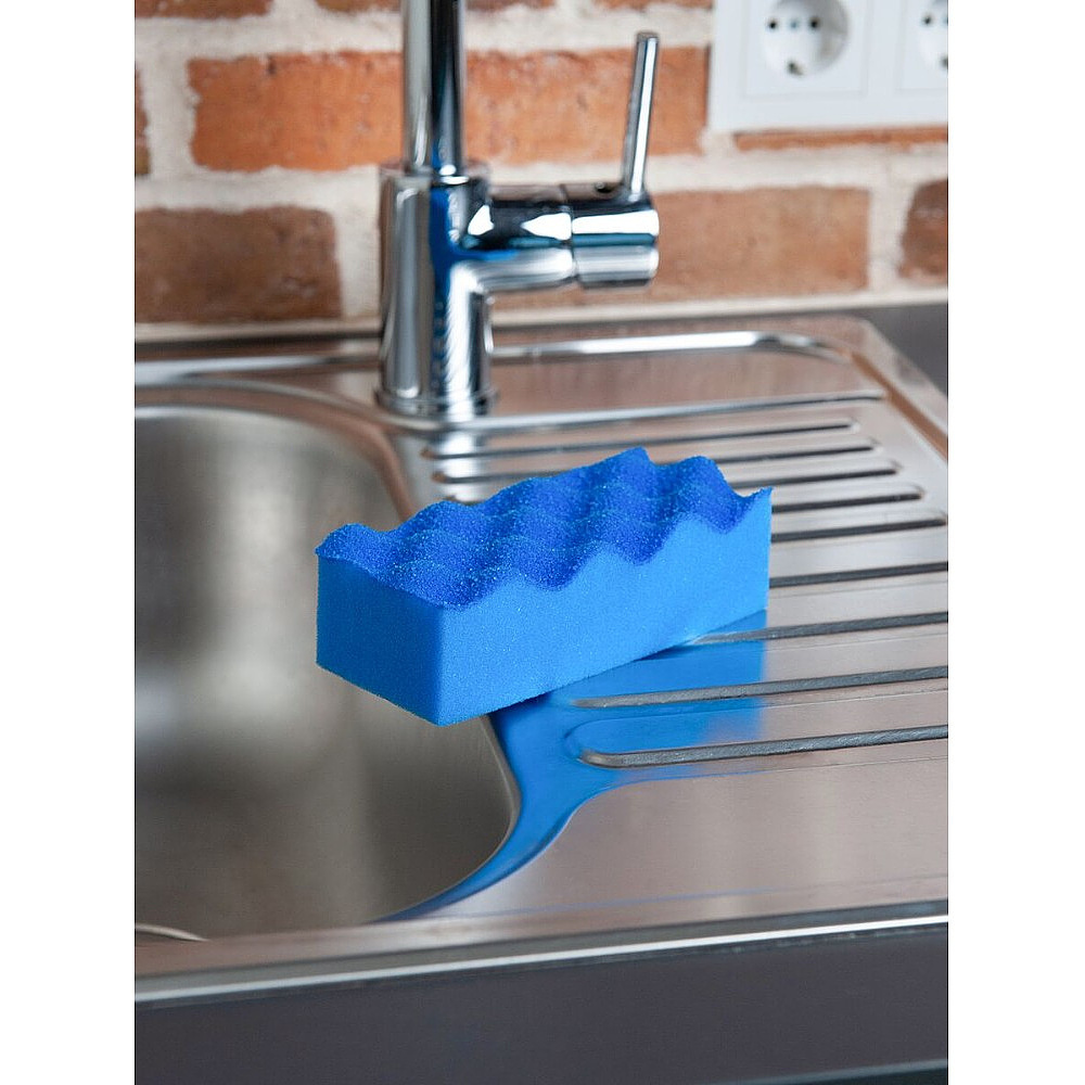 Губка хозяйственная для уборки помещений HQ Profiline, 14х6,3х4,5 см, 1 шт/упак, синий - 6