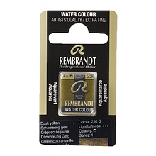 Краски акварельные "Rembrandt", 230 гранулированный желтый, кювета