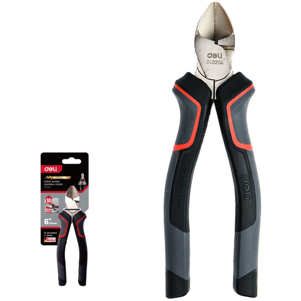 Бокорезы "Deli" 160 мм, усиленные, черный - 2