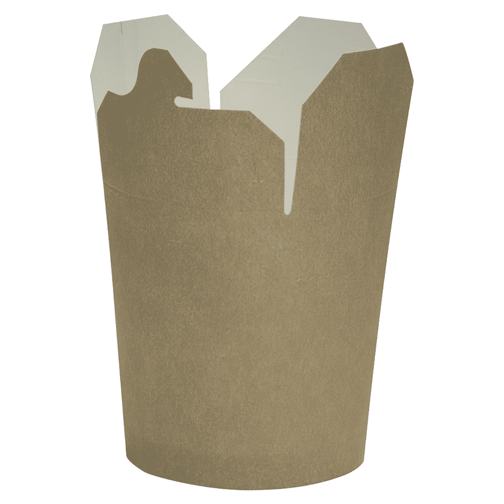 Контейнер бумажный, 700 мл, 102/87х93х99, 48 шт, крафт - 2