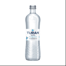 Вода минеральная питьевая "Тuran", негазированная, 0.5 л, стеклянная бутылка