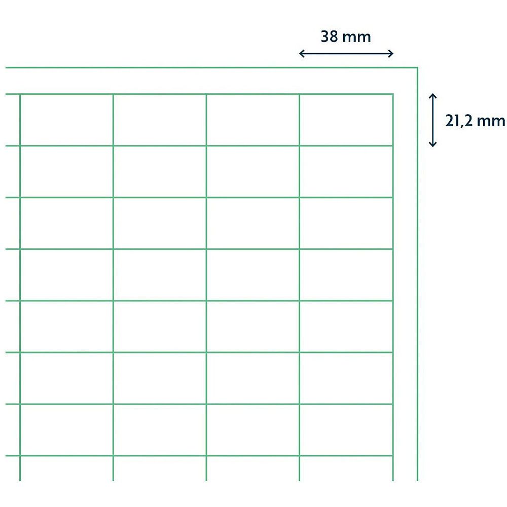 Самоклеящиеся этикетки универсальные "Rillprint new ", 38х21,2, белый - 2