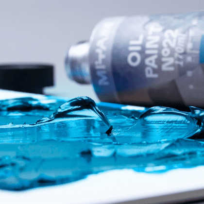 Краски масляные "HIMI.MIYA", кобальт синий, 170 мл., туба - 8