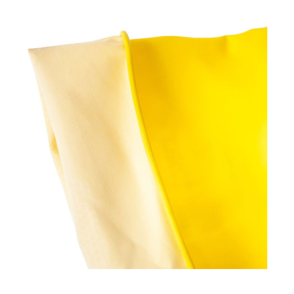 Перчатки латексные HQ Profiline, р-р M, с х/б покрытием, желтый - 9