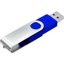 USB Flash 2.0 16 Gb VDF-008, пластик, метал, синий 