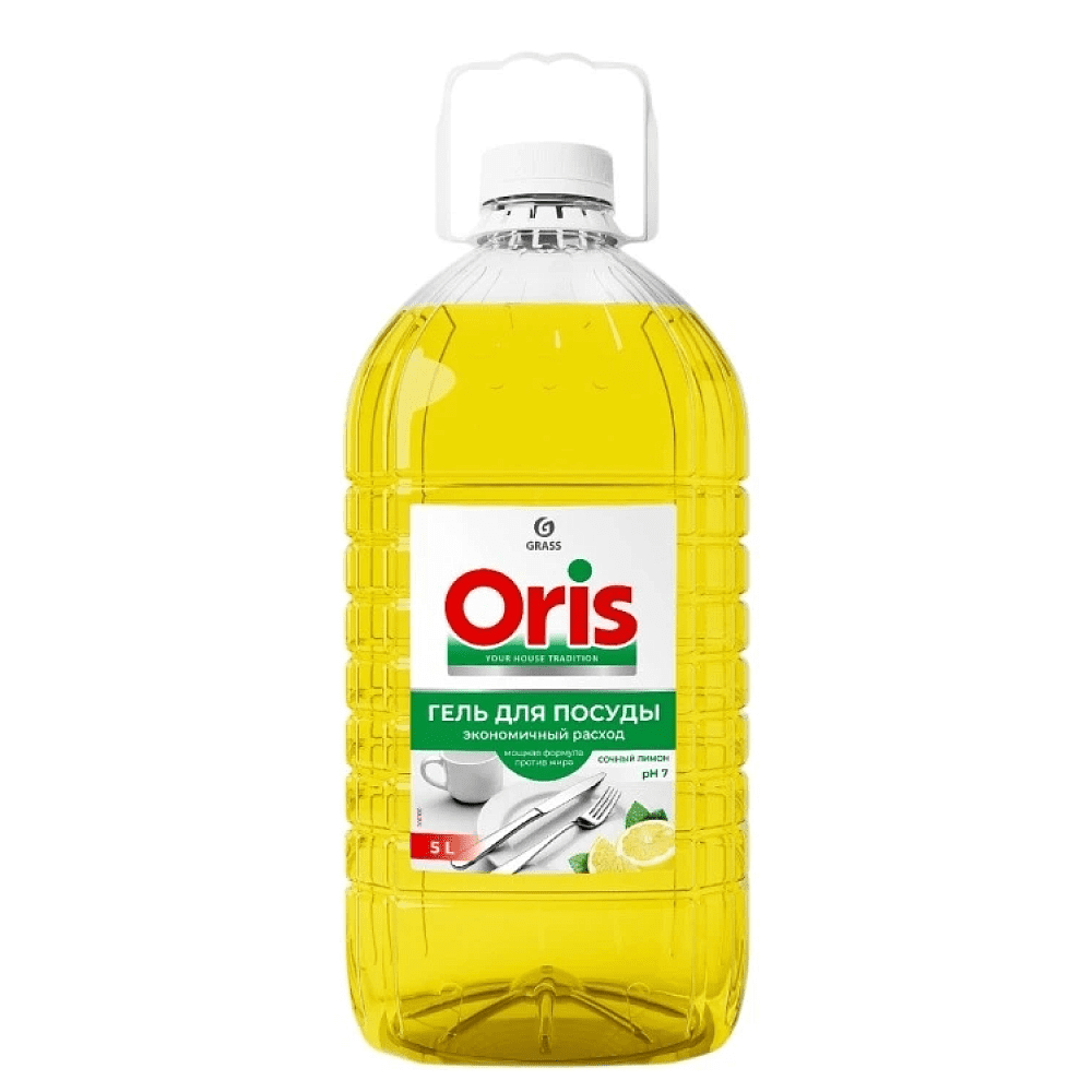 Средство для мытья посуды "Oris сочный лимон", 5 л