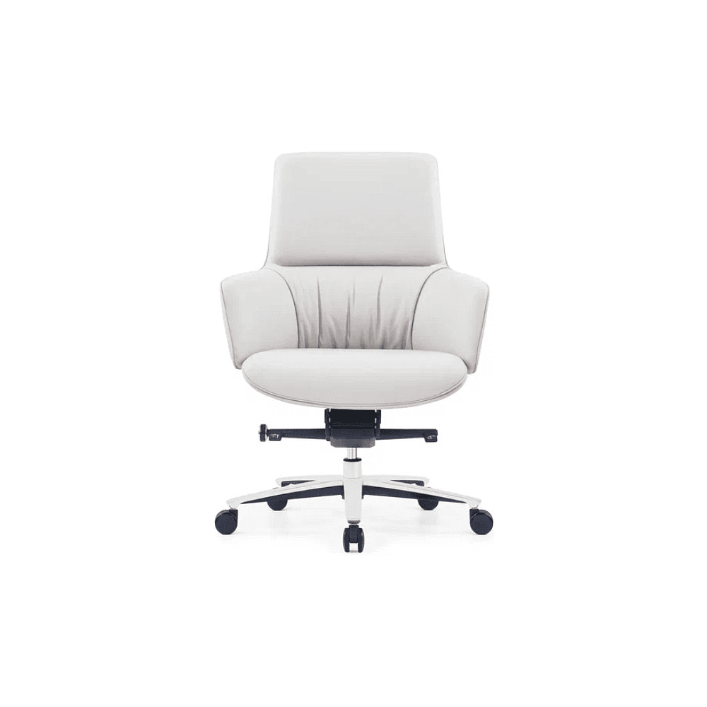 Кресло для руководителя SitZone CH-500B, кожа, алюминий, белый, -30% - 2