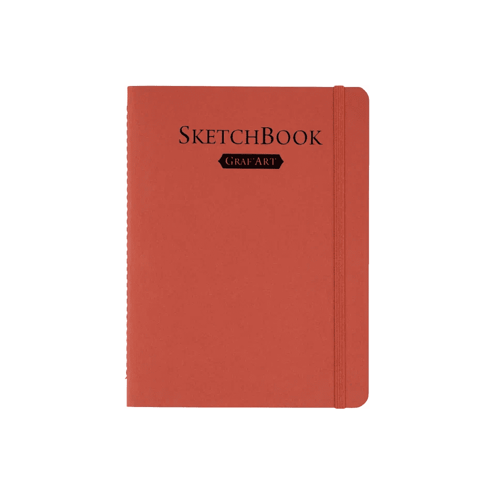 Скетчбук для графики "GrafArt white", 20 листов, 15х20 см, 160 г/м2, терракота